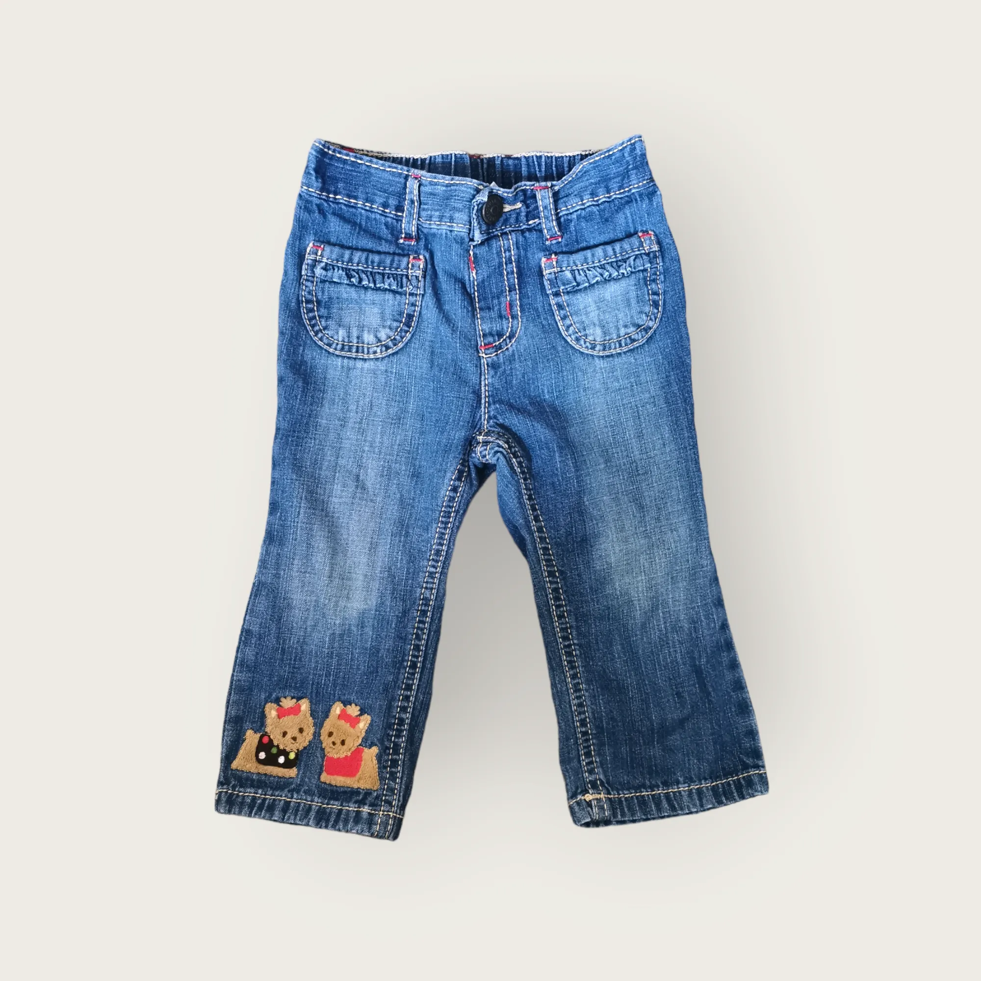 BABY GIRL SIZE 12/18 MONTHS - GYMBOREE, Soft & Cozy Jeans EUC B46