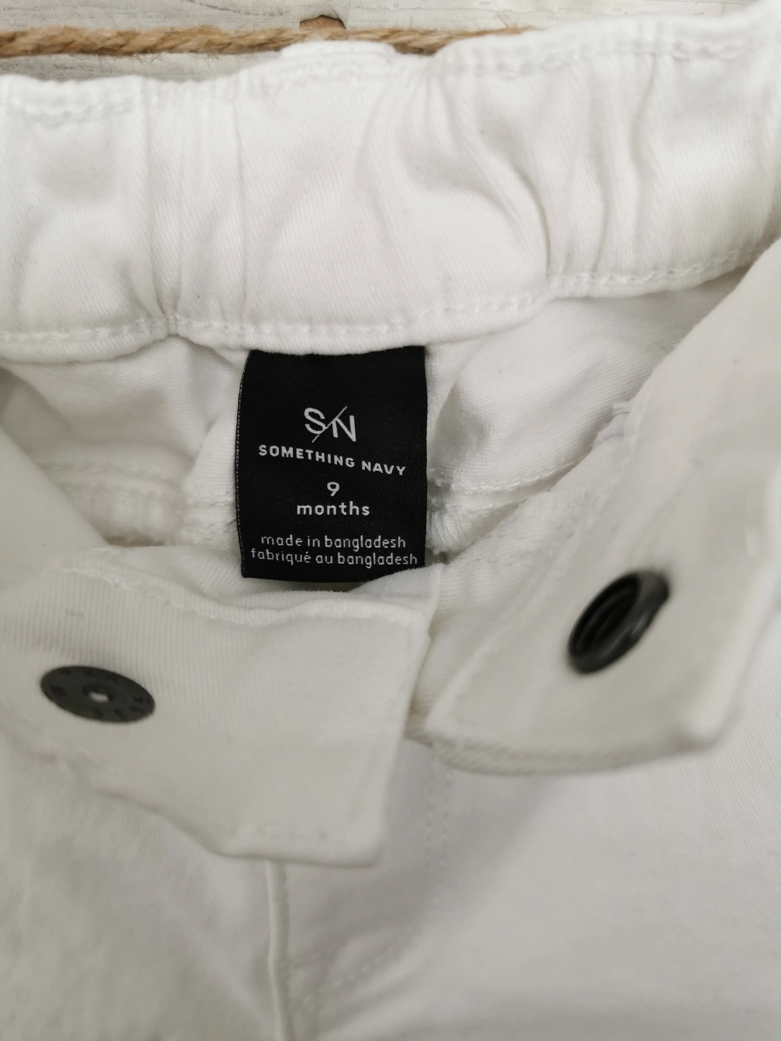 BABY GIRL SIZE 9 MONTHS - SOMETHING NAVY, Designer Fashion, White Skinny Jeans NWOT B35