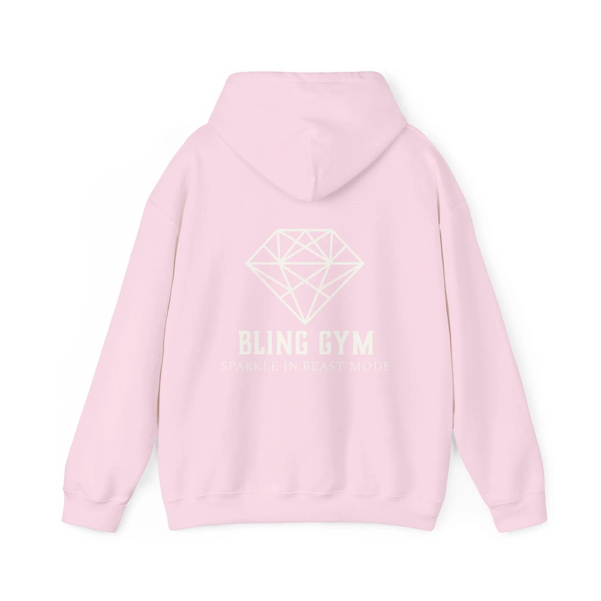 Baby Pink| Bling Gym Pump Cover| Gym Hoodie| Hooded Sweatshirt| Loungewear| Airport Outfit| Oversized Hoodie