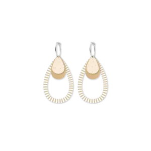 Basic Layered Outline Tear Hoop Earrings