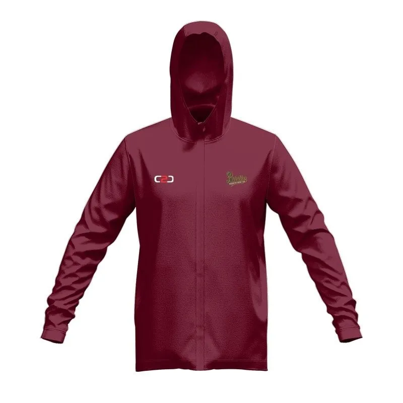 Baulkham Hills SlimFit HP Tech Zip Hoodie Maroon