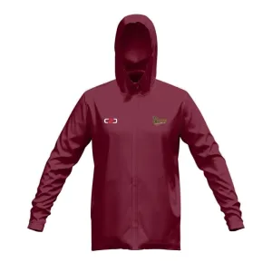 Baulkham Hills SlimFit HP Tech Zip Hoodie Maroon