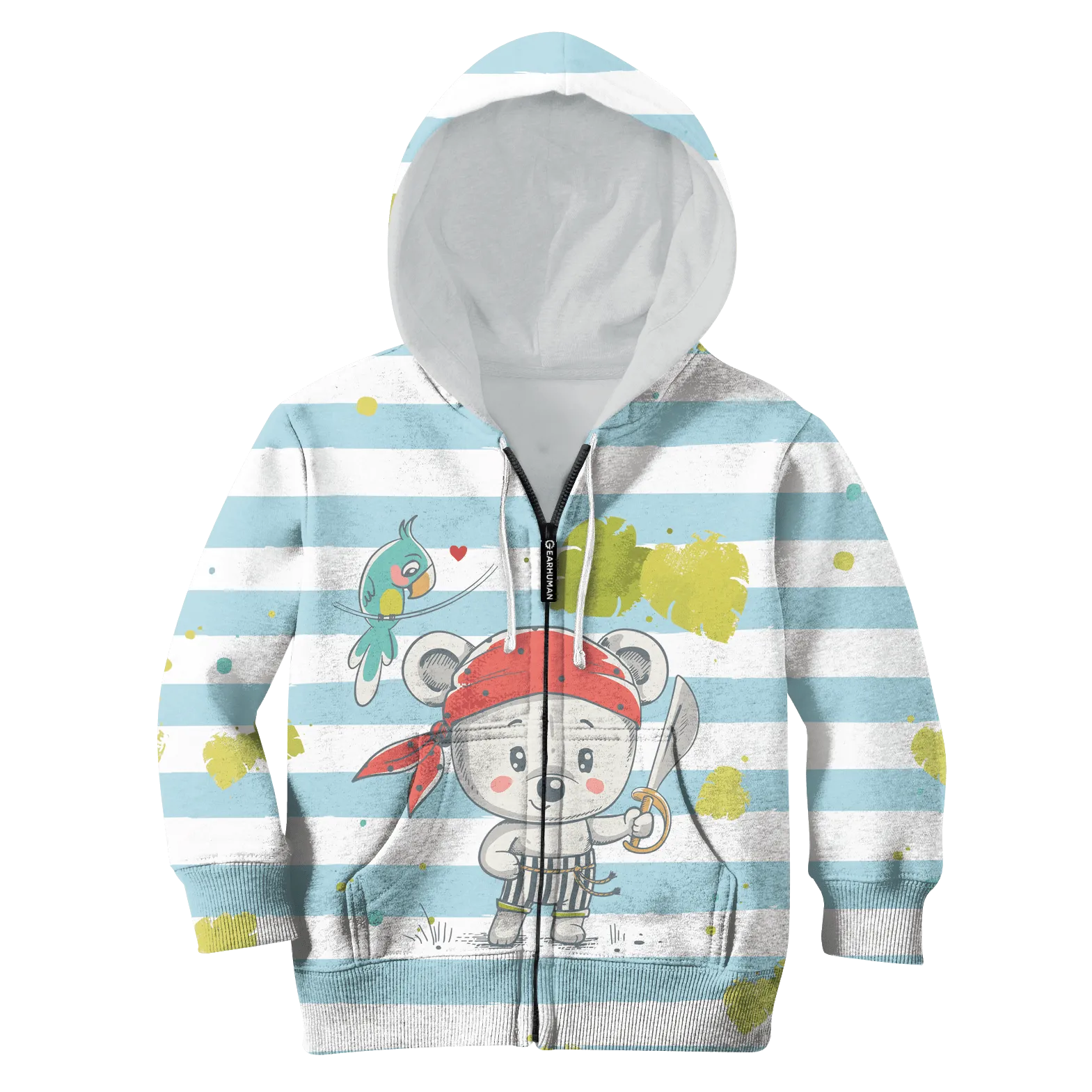 BEAR PIRATE Kid Custom Cosplay Hoodies T-shirt Apparel