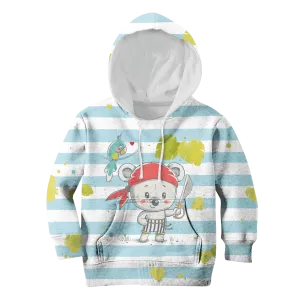 BEAR PIRATE Kid Custom Cosplay Hoodies T-shirt Apparel