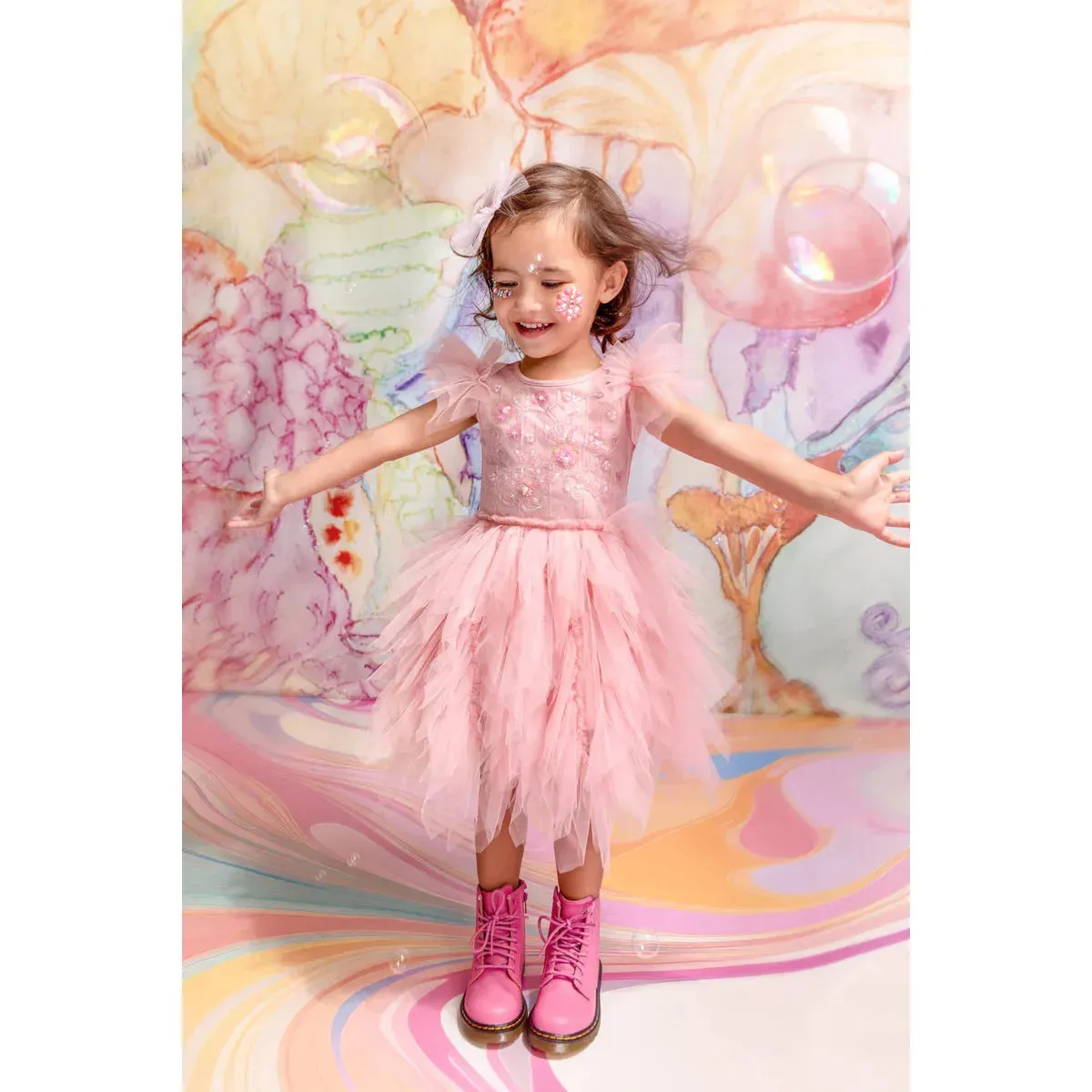 Bebe Peace Blossom Tutu Dress