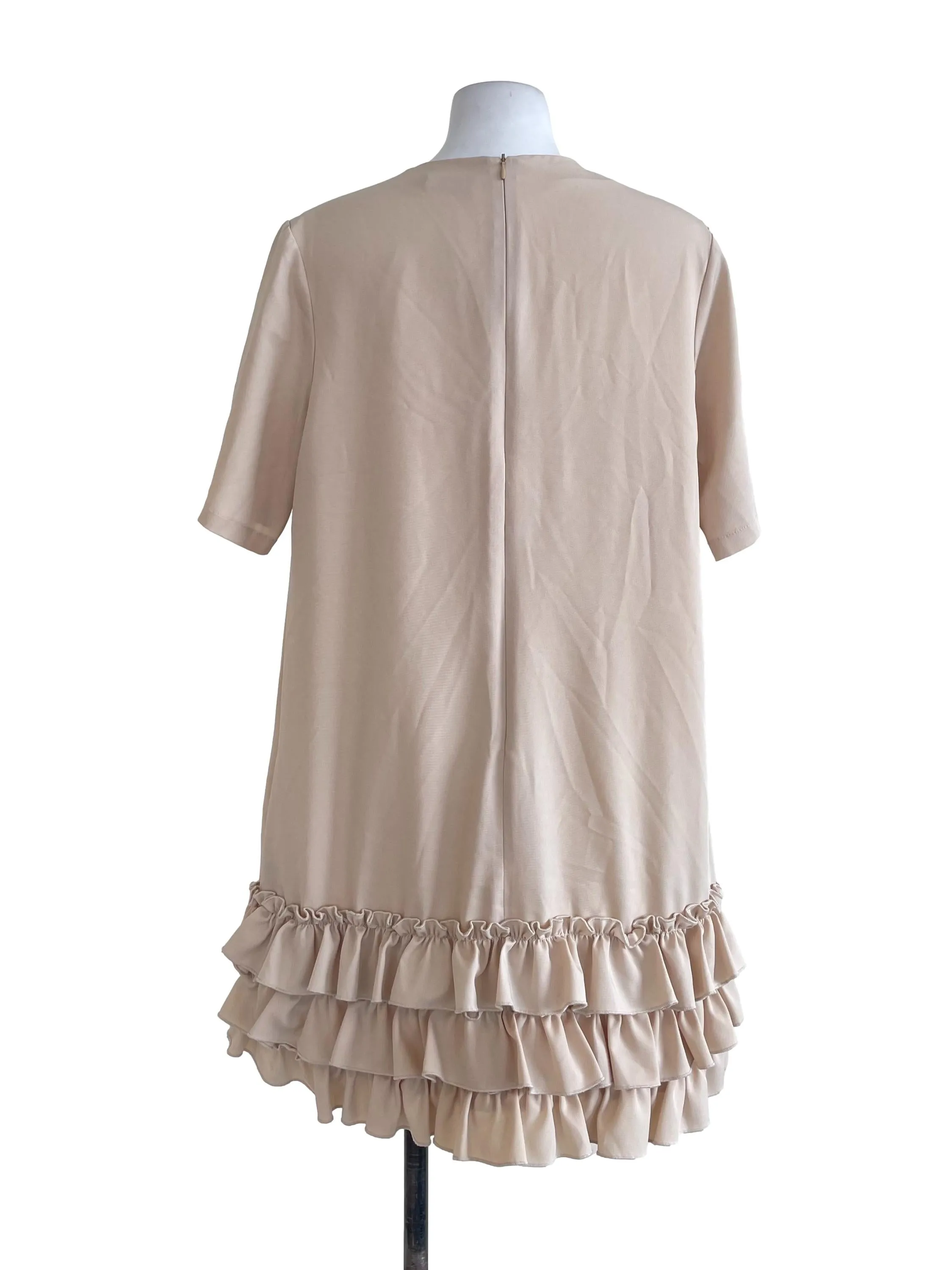 Beige Layered Dress