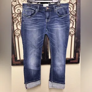 BKE Stella straight cuffed cropped jean