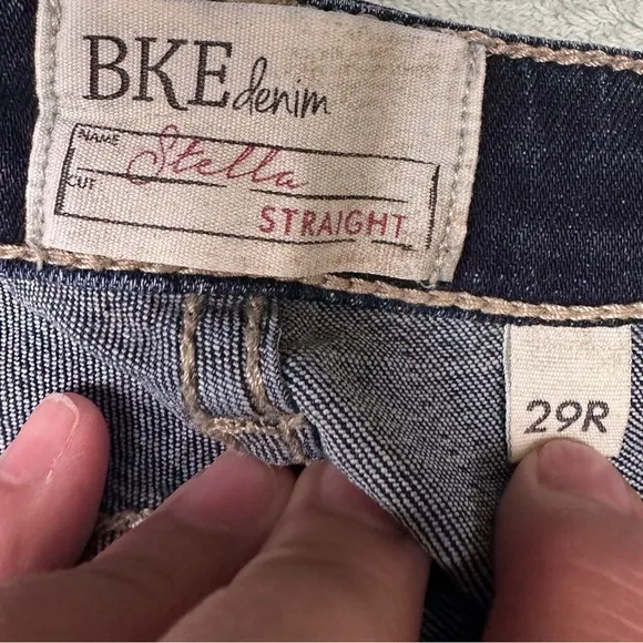 BKE Stella straight cuffed cropped jean