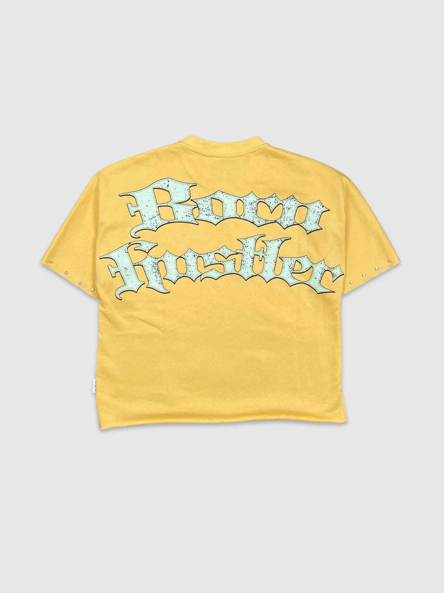 BKYS-T1287-Born Hustler Cropped Tee