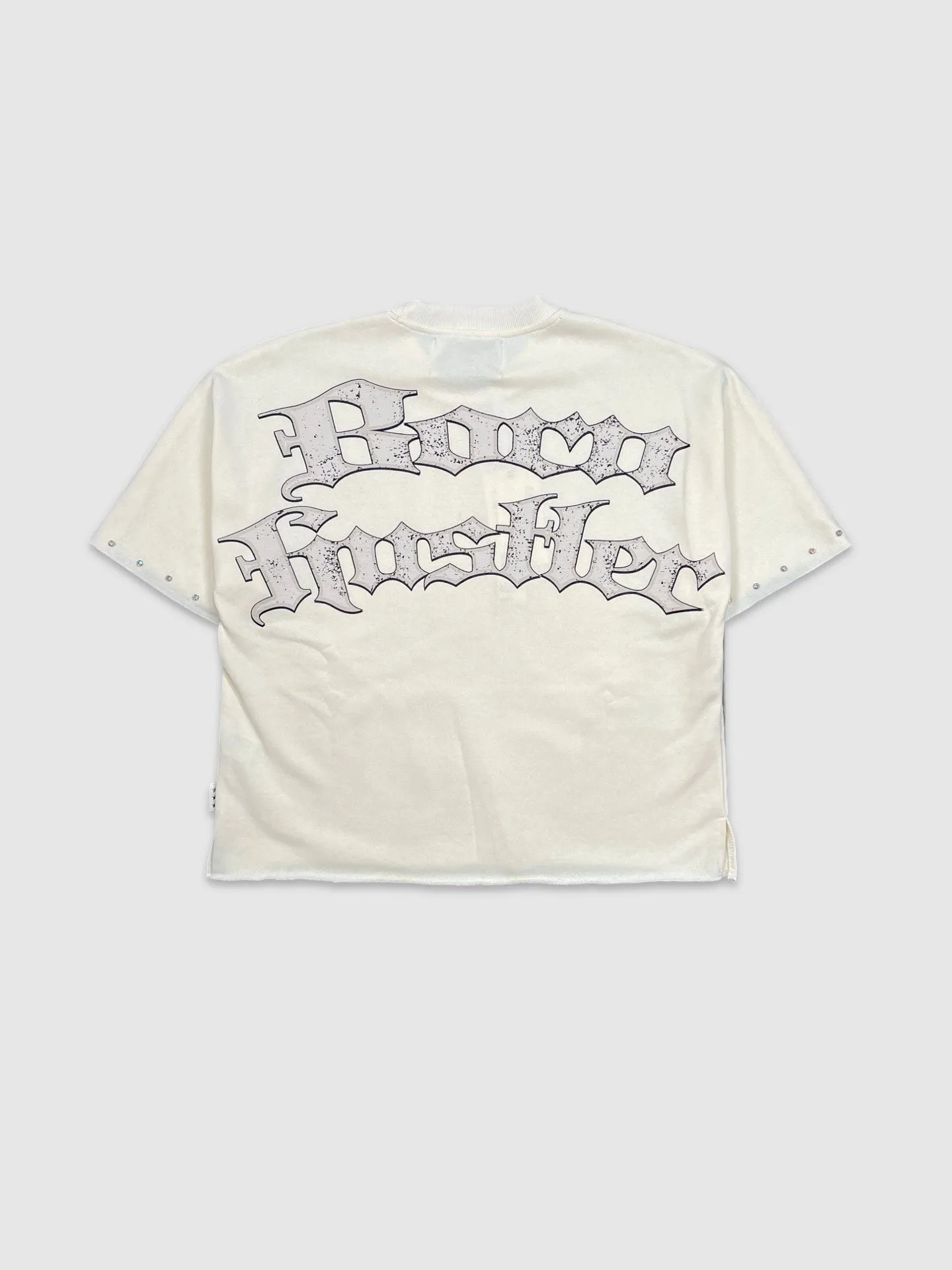 BKYS-T1287-Born Hustler Cropped Tee