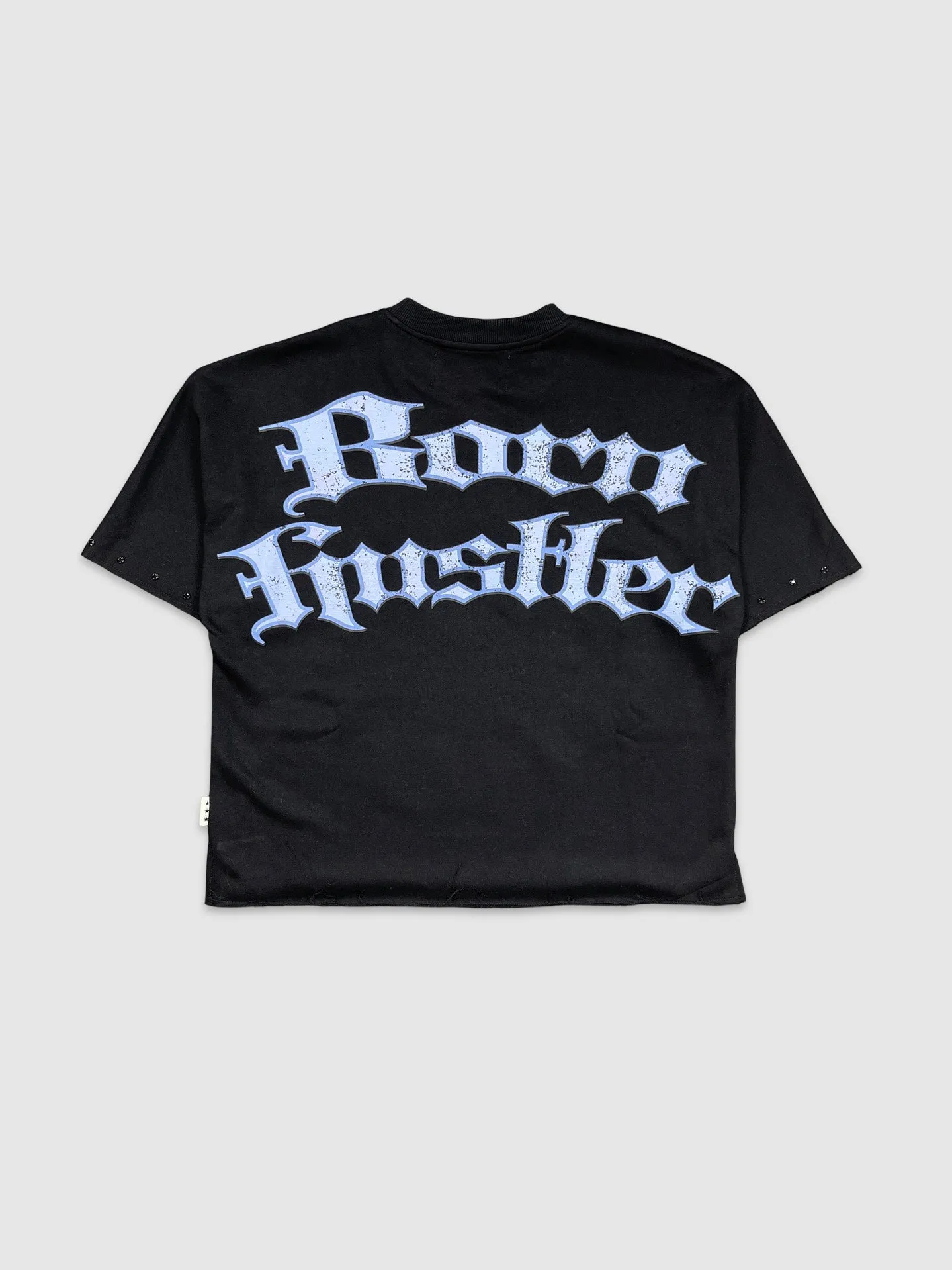 BKYS-T1287-Born Hustler Cropped Tee