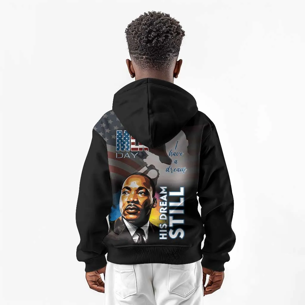 Black Americans Happy MLK Day Kid Hoodie I Have A Dream LT15