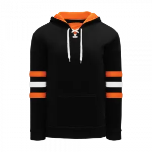 Black and Orange Ice Hockey Hoodies