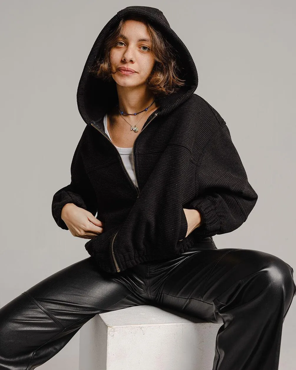Black Cropped Jacket