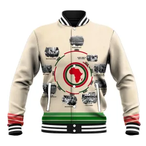 Black History Milestones - African Timeline Baseball Jacket DT02