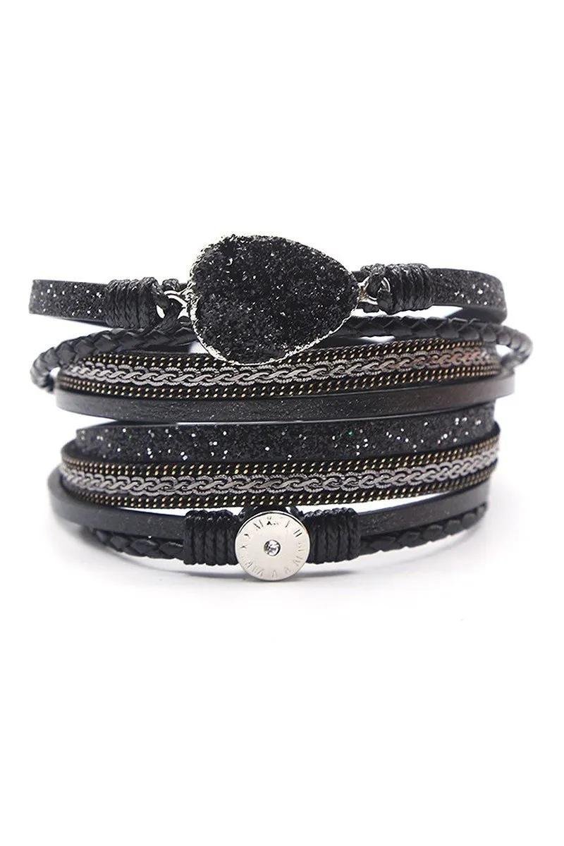Black Layered Bracelet