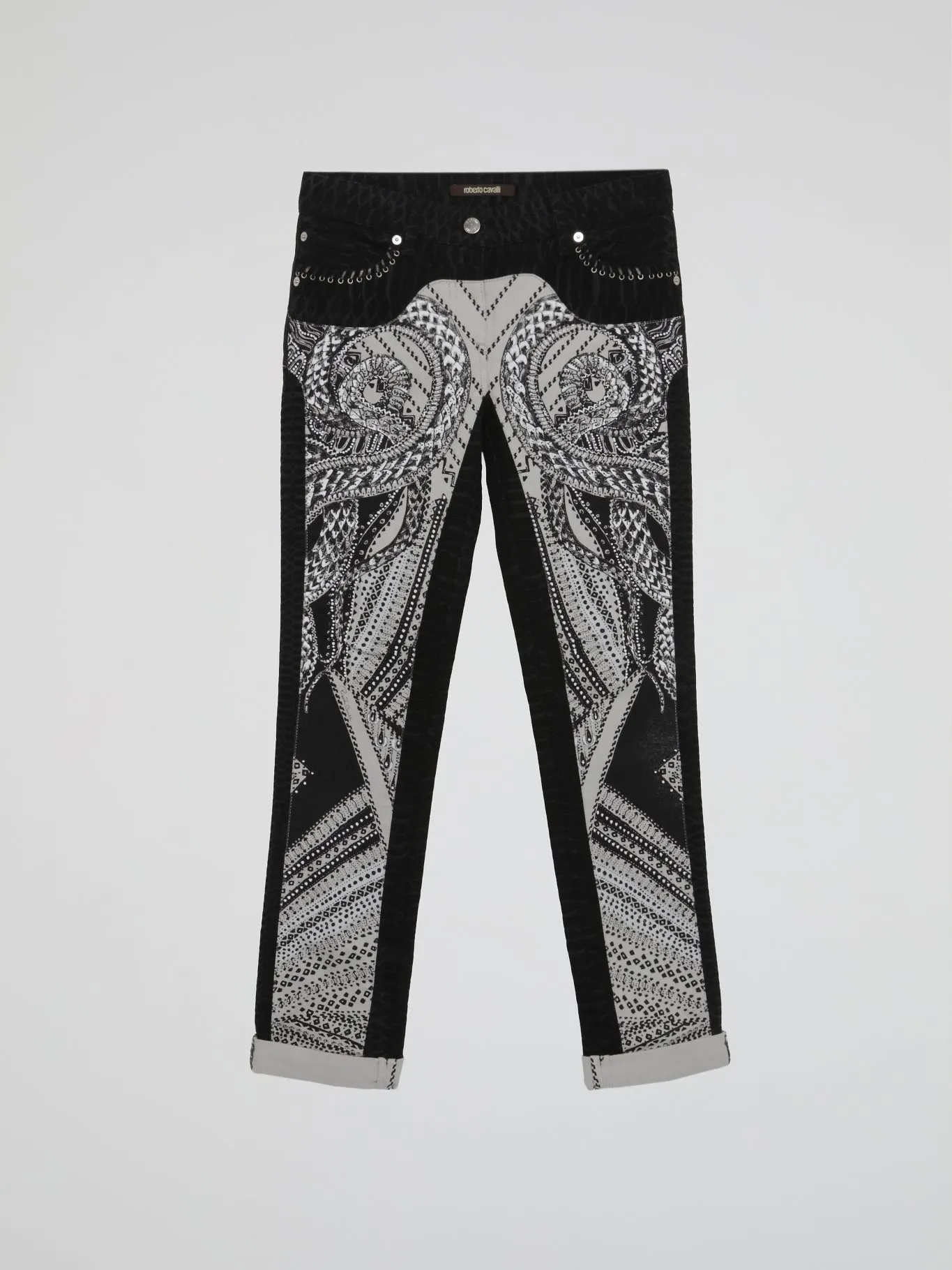 Black Reptilian Jeans