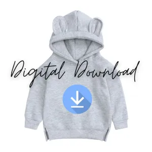 Blank Kids Tales Bear Hoodies - Digital Images