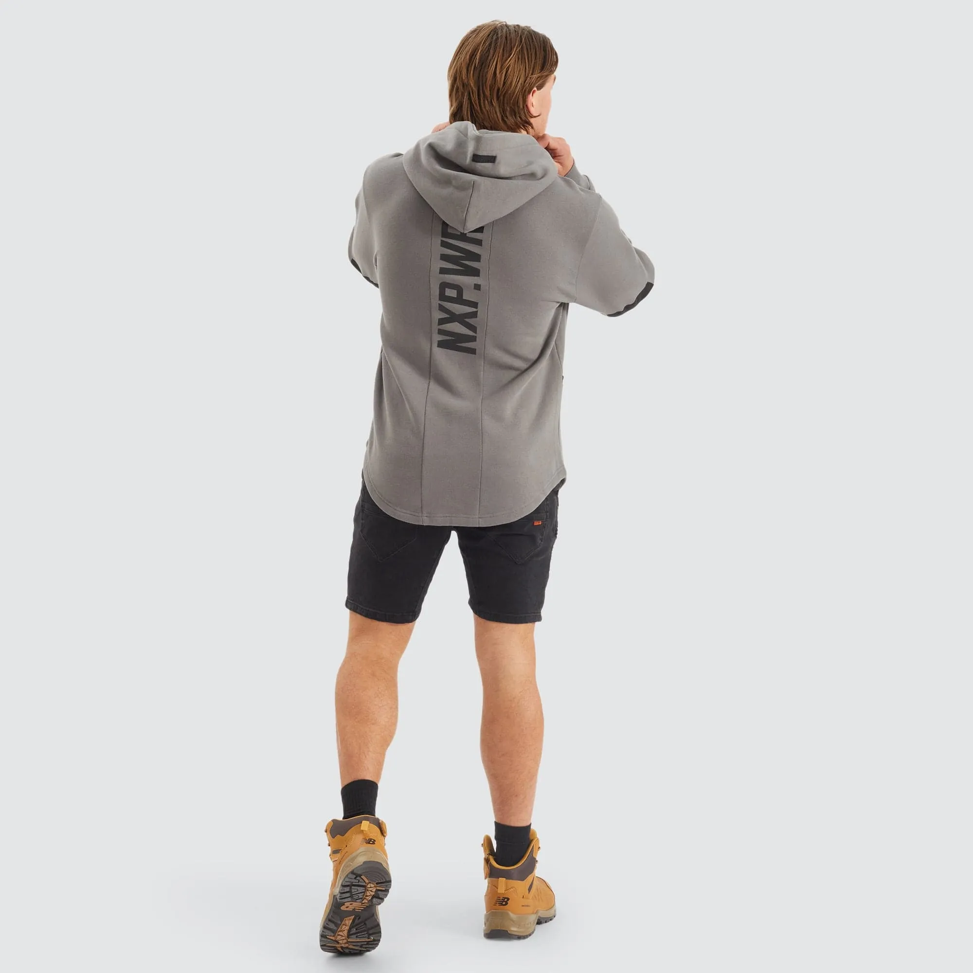 Blueprint Dual Curved Hoodie Charcoal