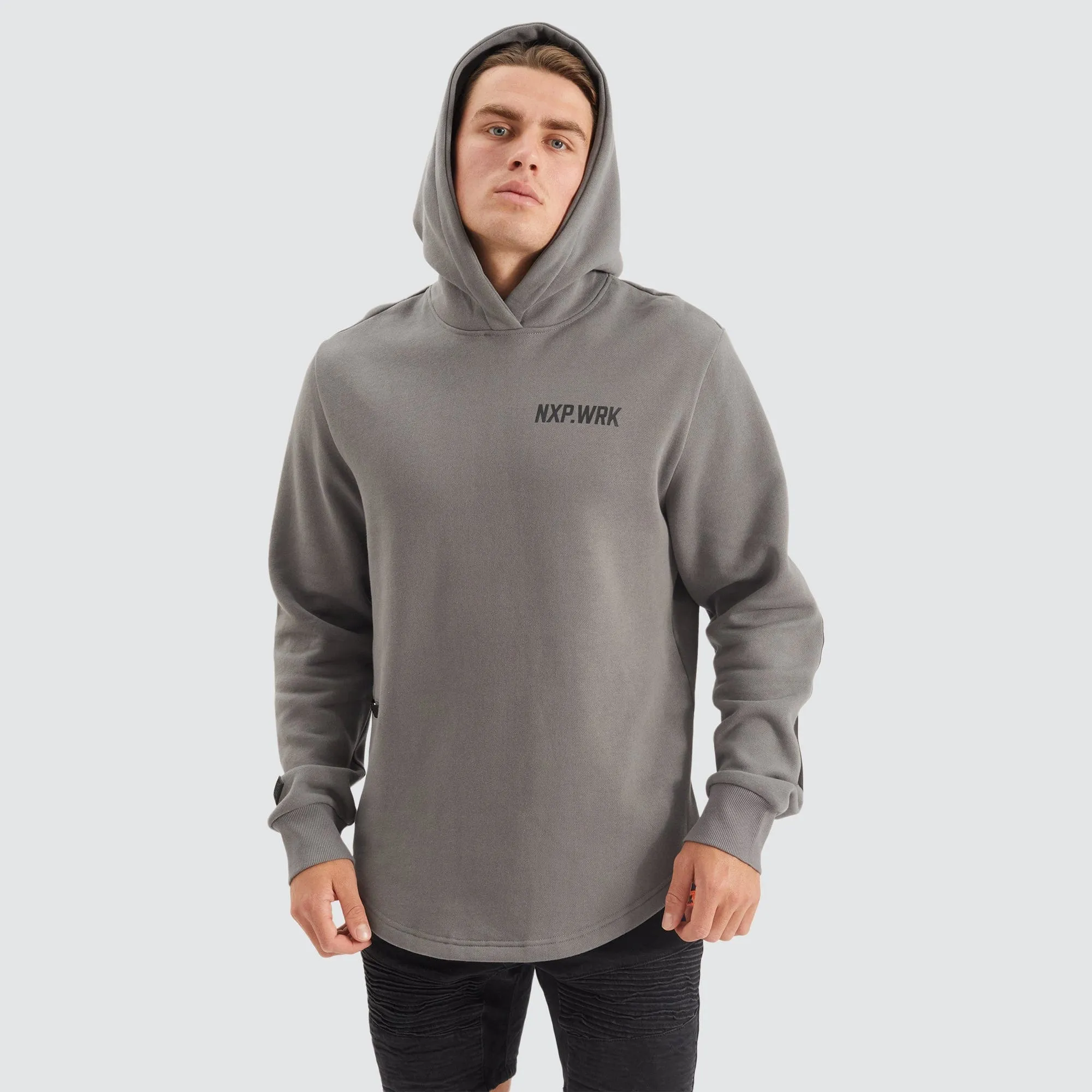 Blueprint Dual Curved Hoodie Charcoal