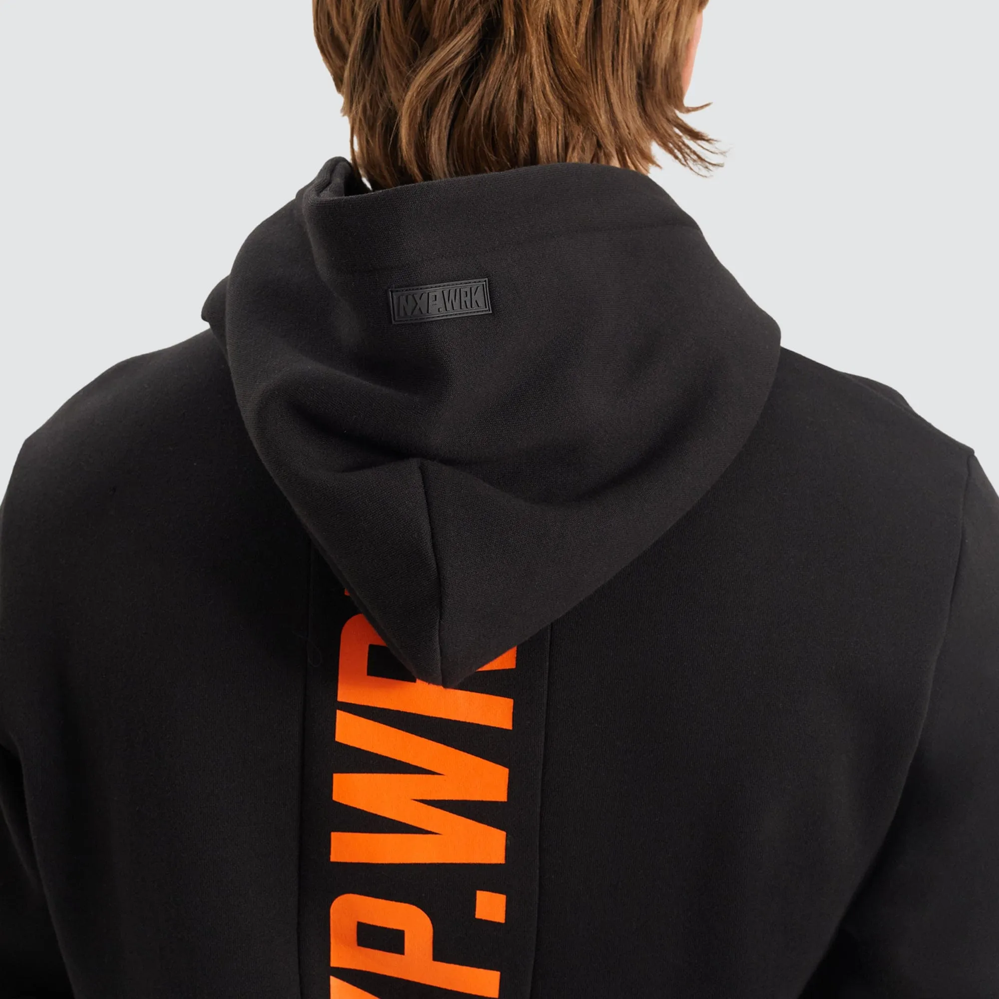 Blueprint Dual Curved Hoodie Solid Black