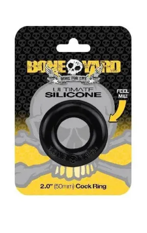 Boneyard Ultimate Silicone Cock Ring Black