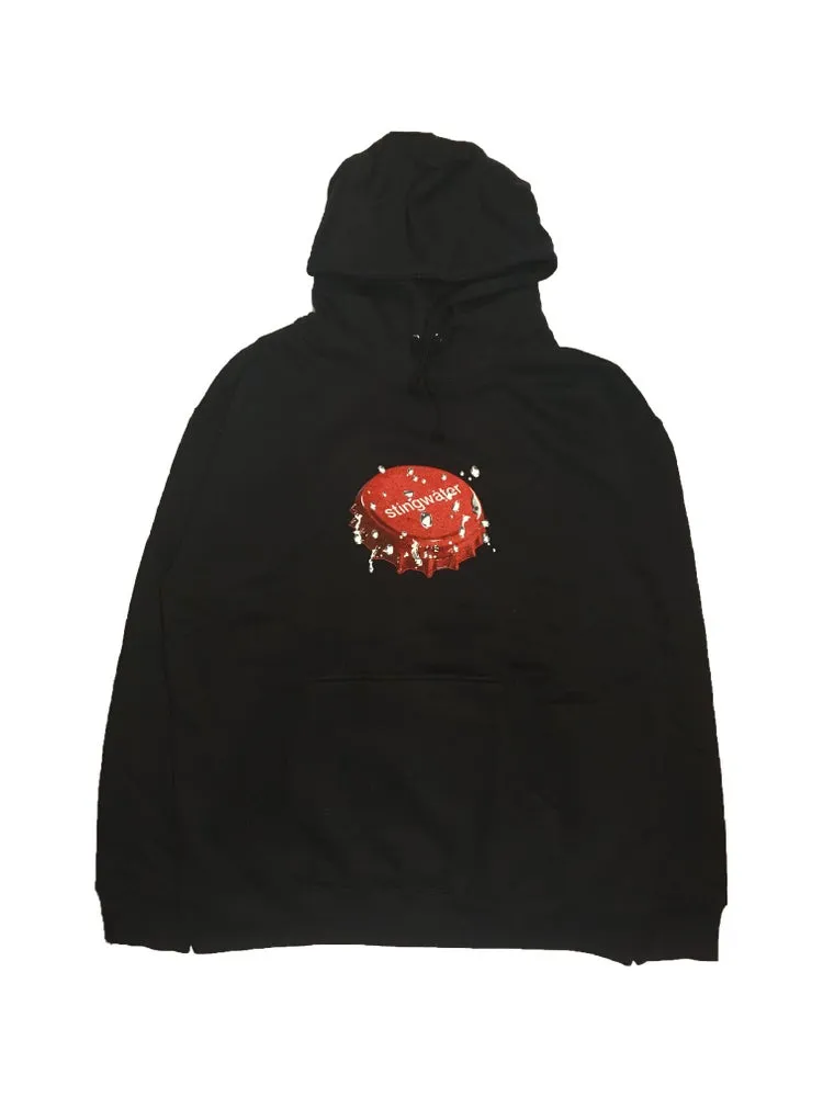 Bottle cap hoodie black