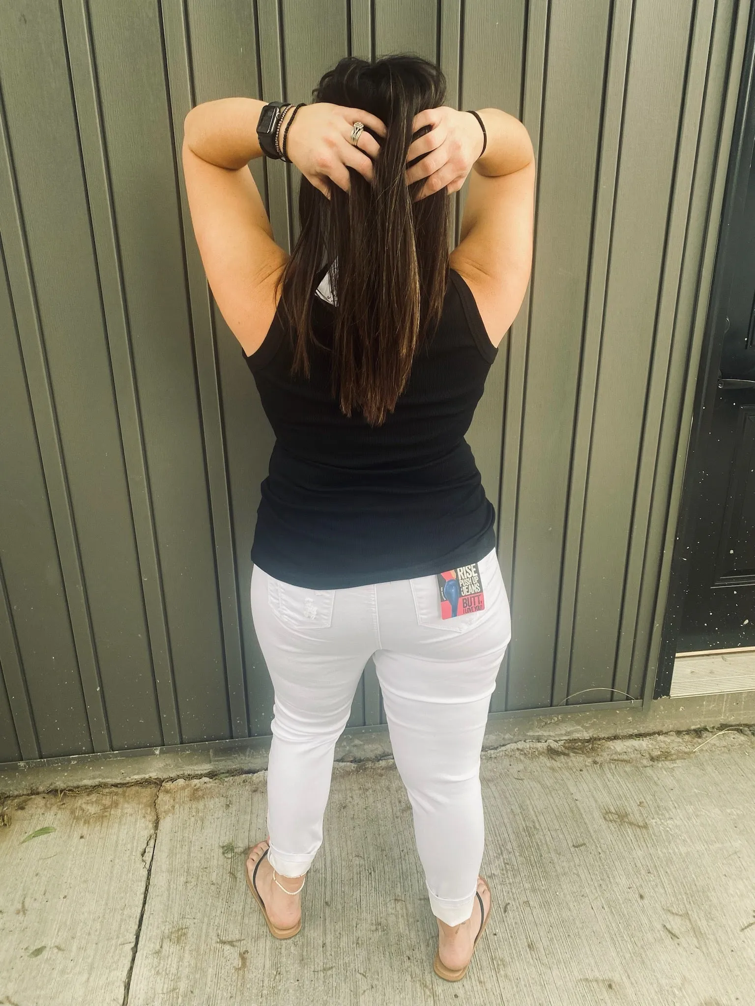 BOTTOMS UP WHITE PANTS