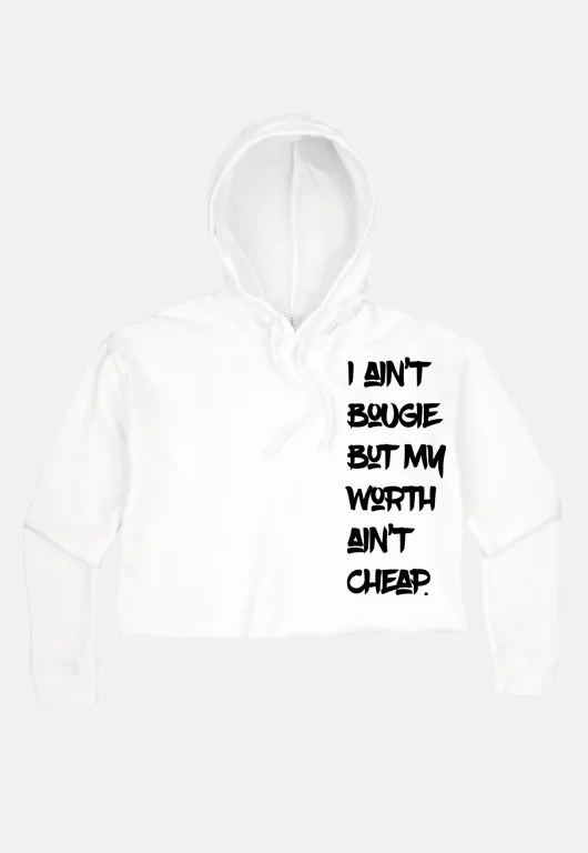 Bougie cropped hoodie