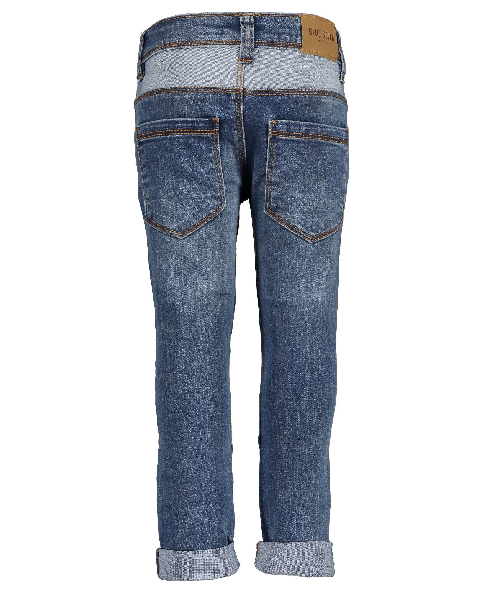 Boys Patchwork Slim Fit Jeans
