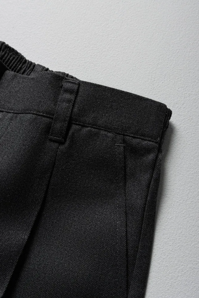 Boys School Shorts Grey