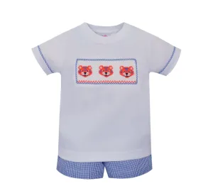 Boys Smocked Tiger Set