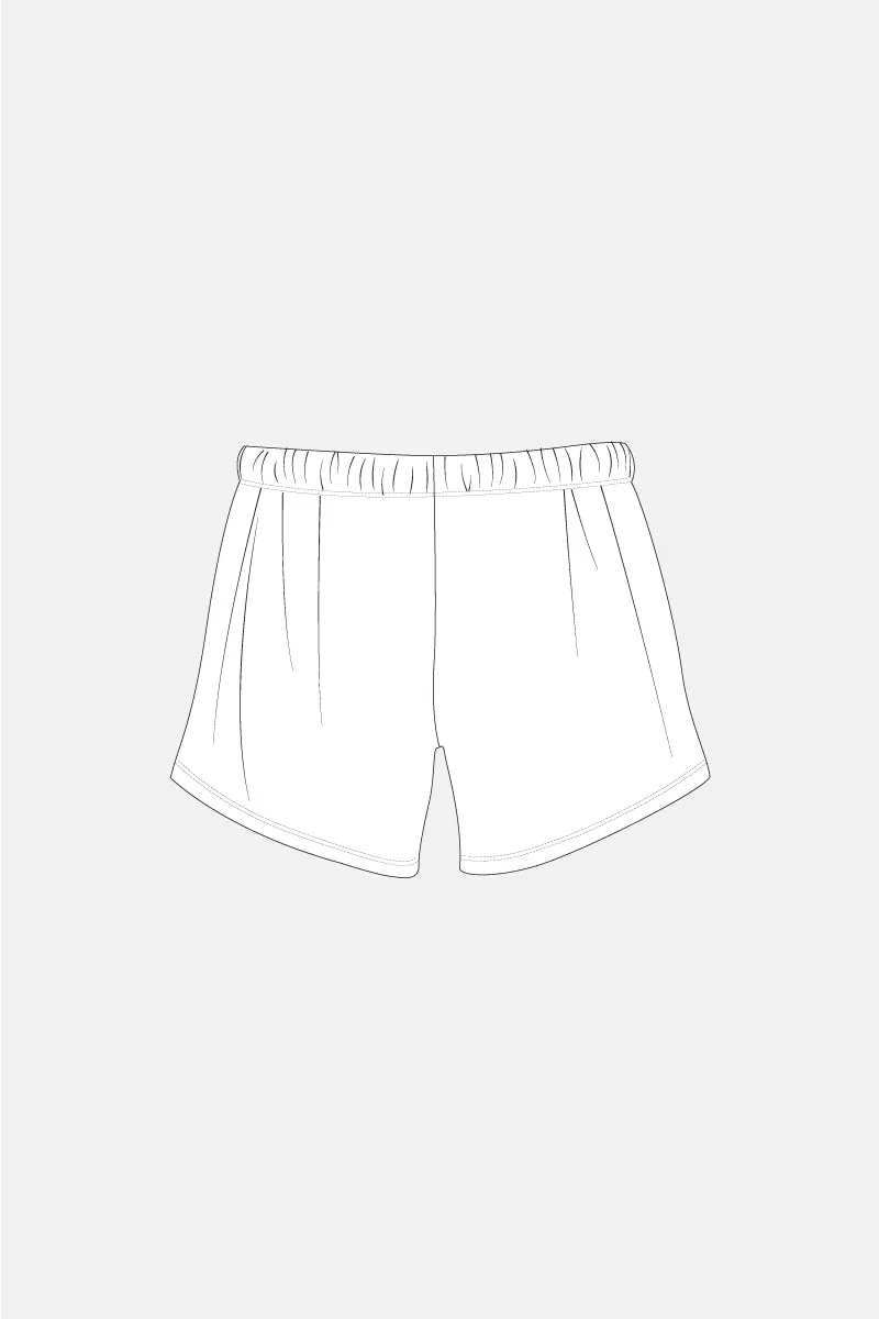 Boys White Mag Shorts