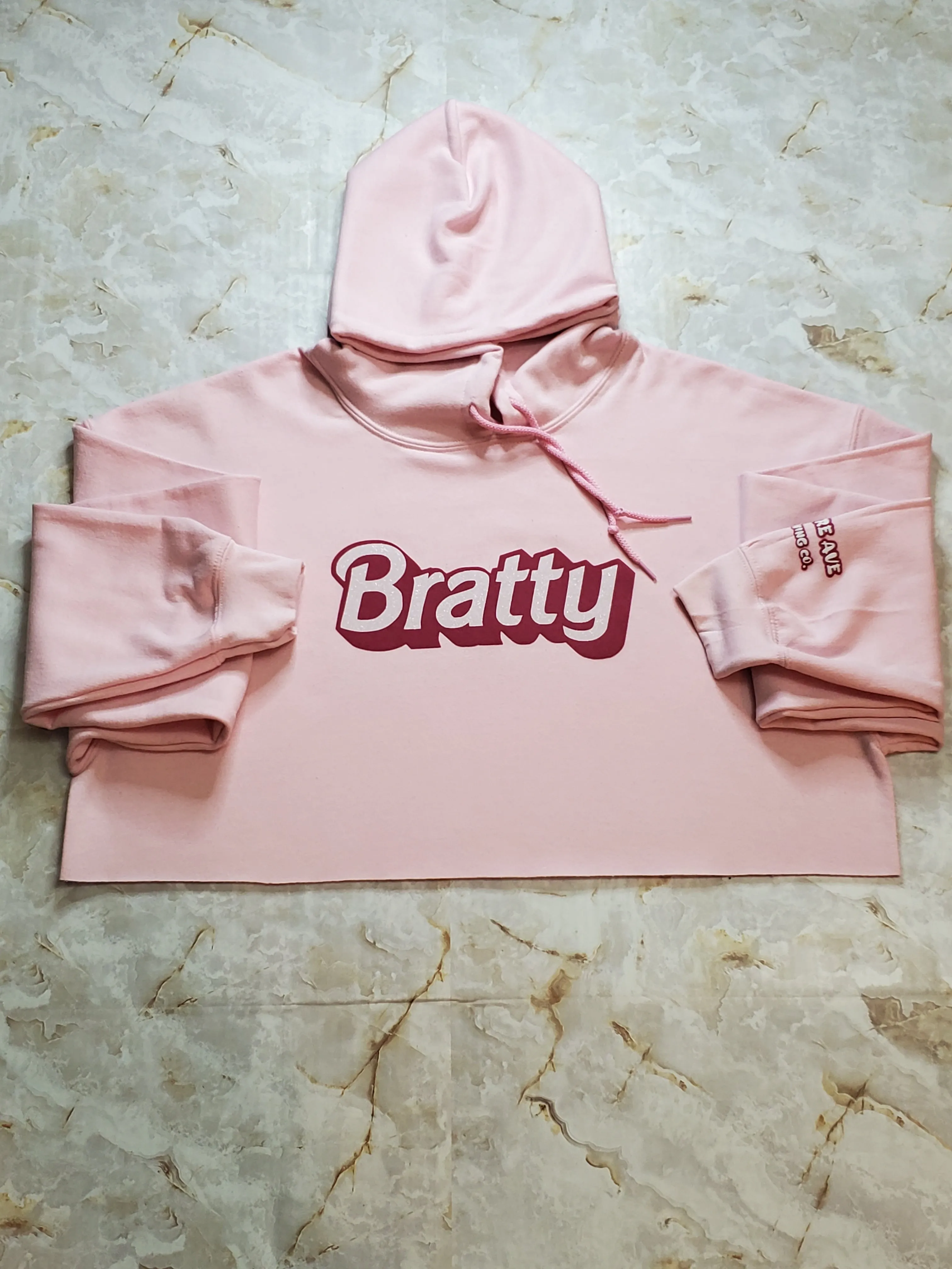 Bratty Cropped Hoodie