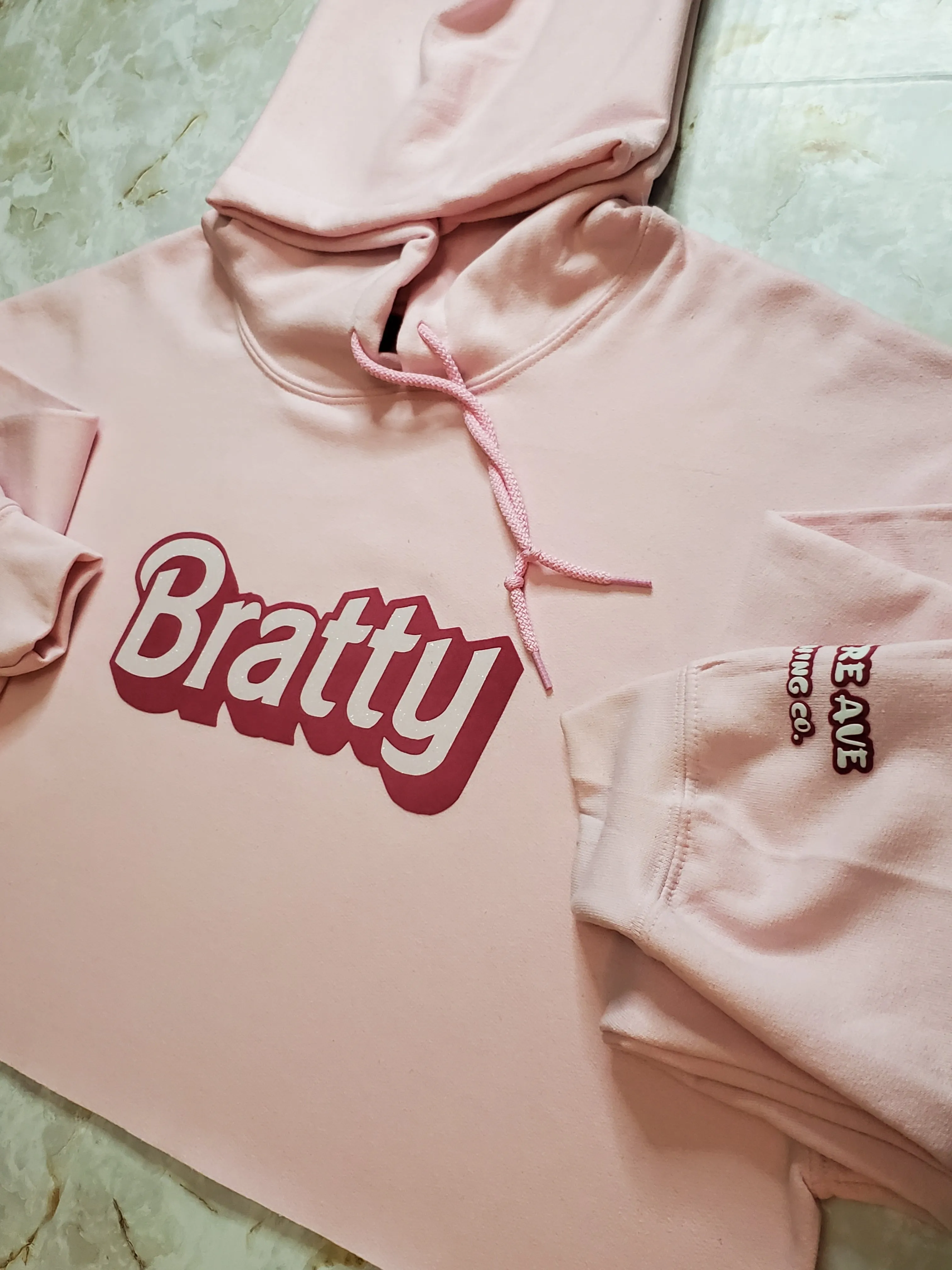 Bratty Cropped Hoodie