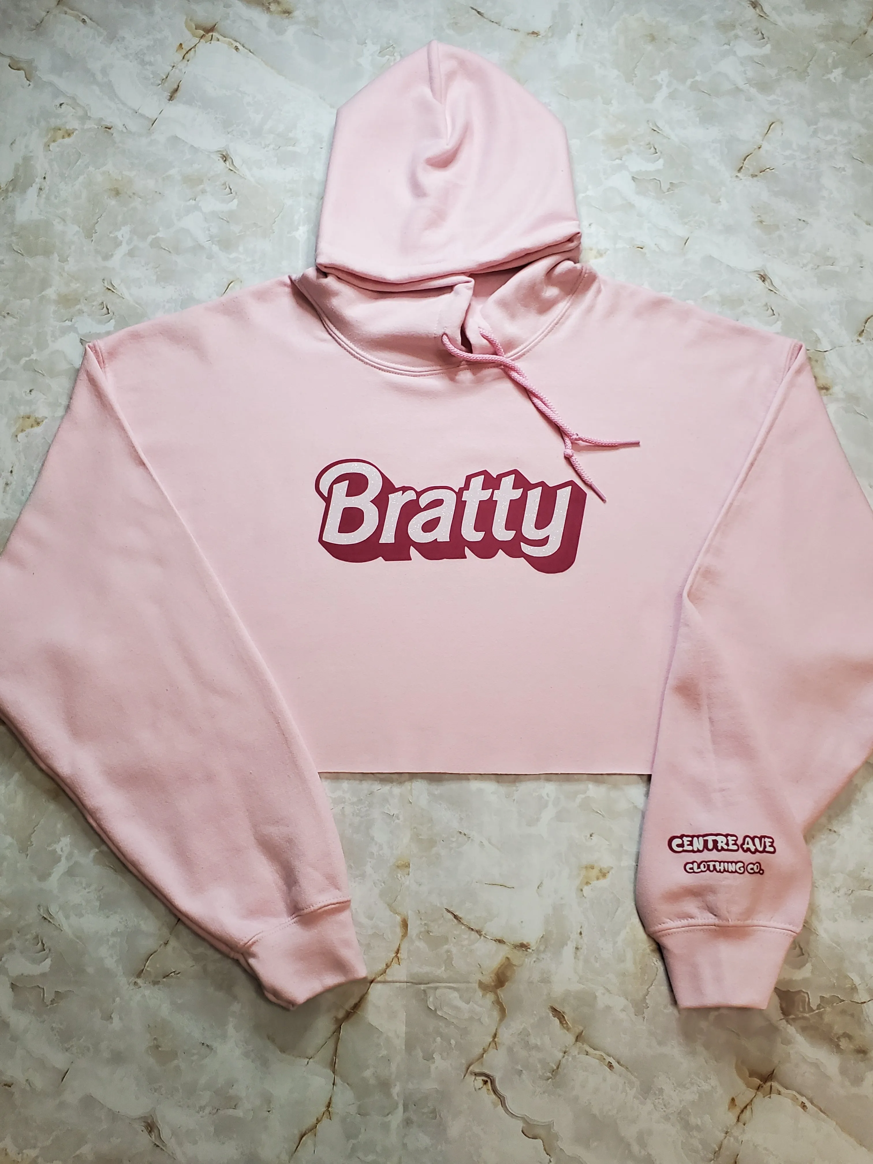 Bratty Cropped Hoodie