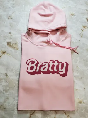 Bratty Cropped Hoodie