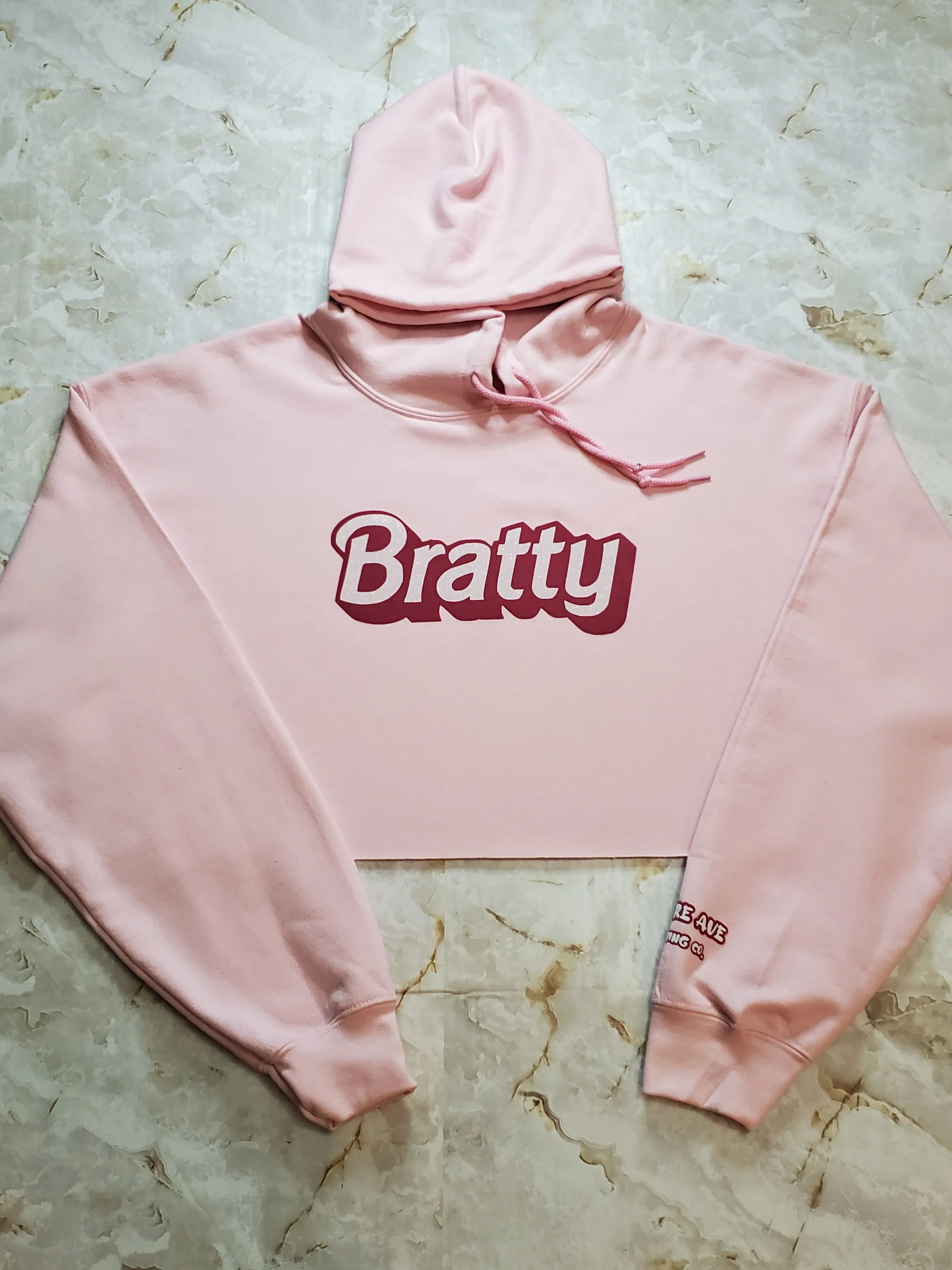 Bratty Cropped Hoodie