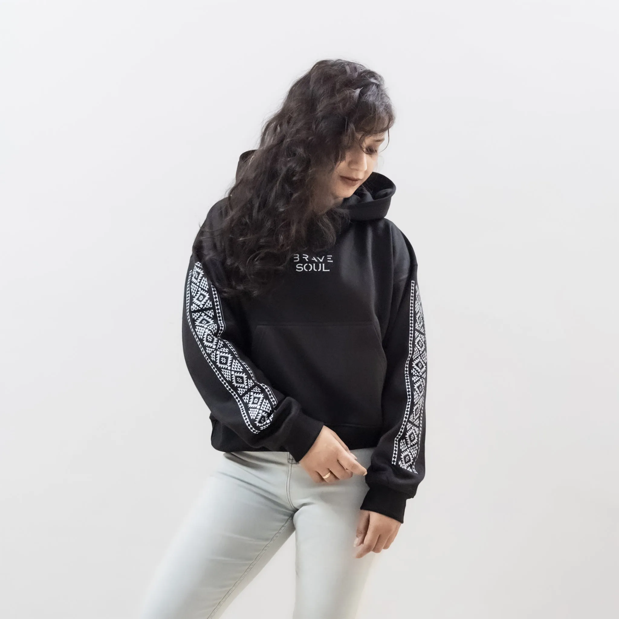 Brave Soul - Black Oversized Hoodie