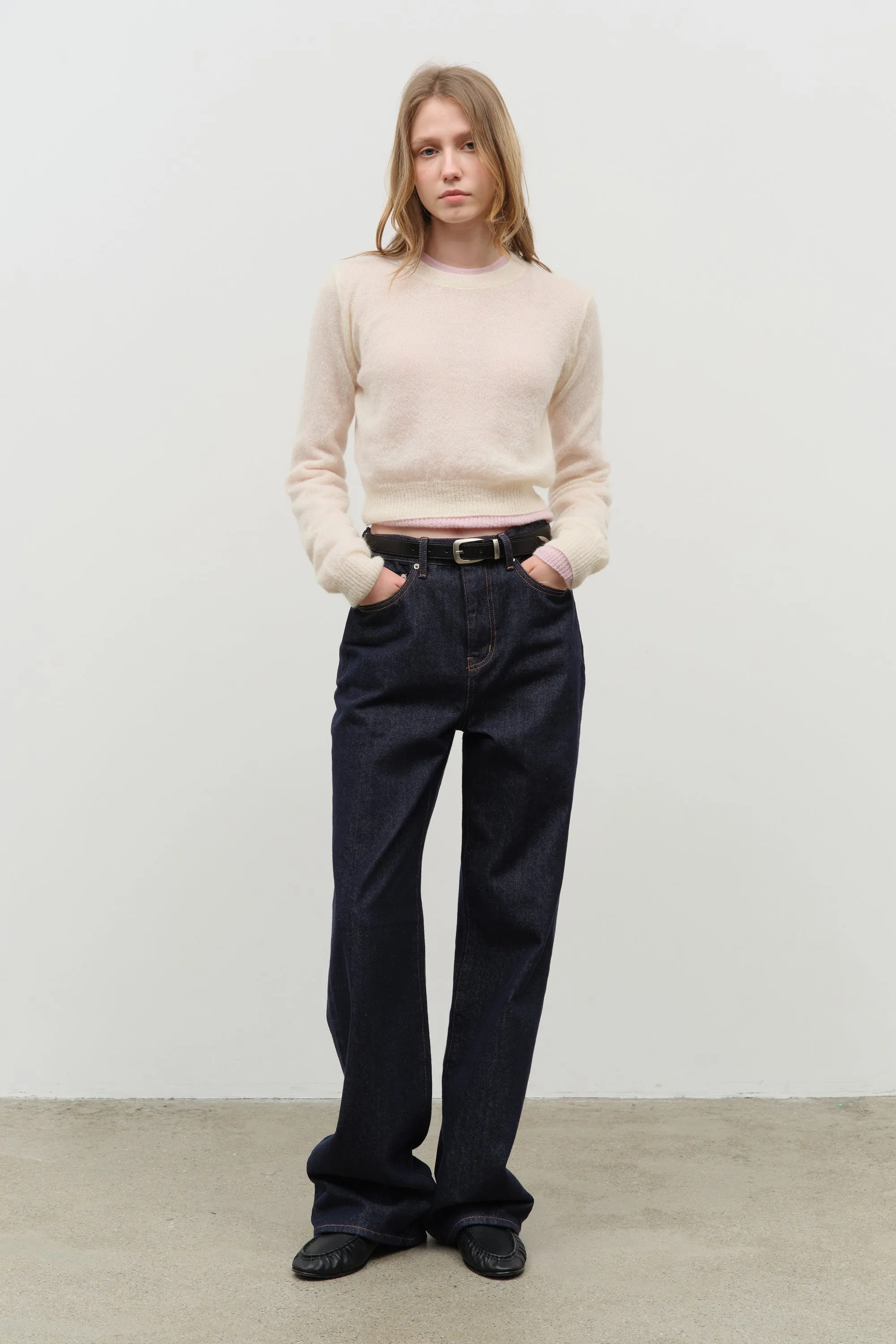 BRUSHED STRAIGHT JEANS
