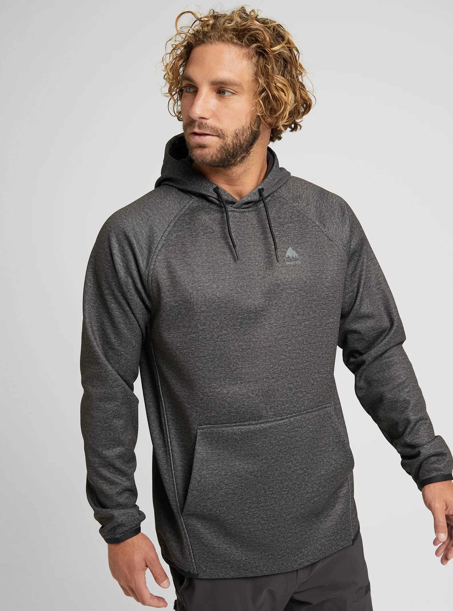Burton Crown Weatherproof Pull Over Hoodie Mens Black Heather