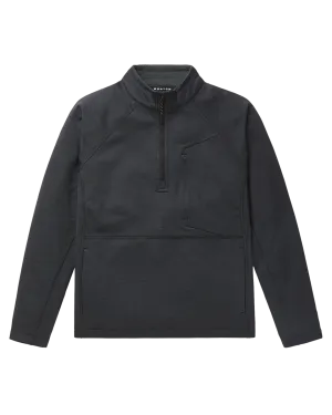Burton Women's Multipath Grid Quarter-Zip Fleece - True Black