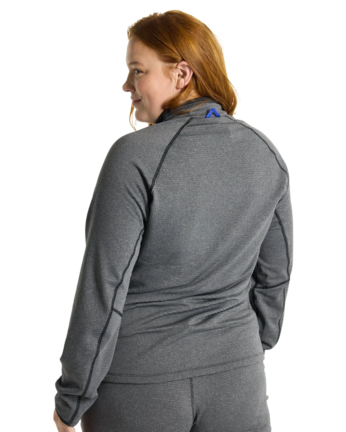Burton Women's Stockrun Grid Half-Zip Fleece - True Black