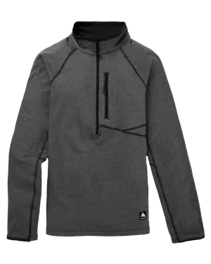 Burton Women's Stockrun Grid Half-Zip Fleece - True Black