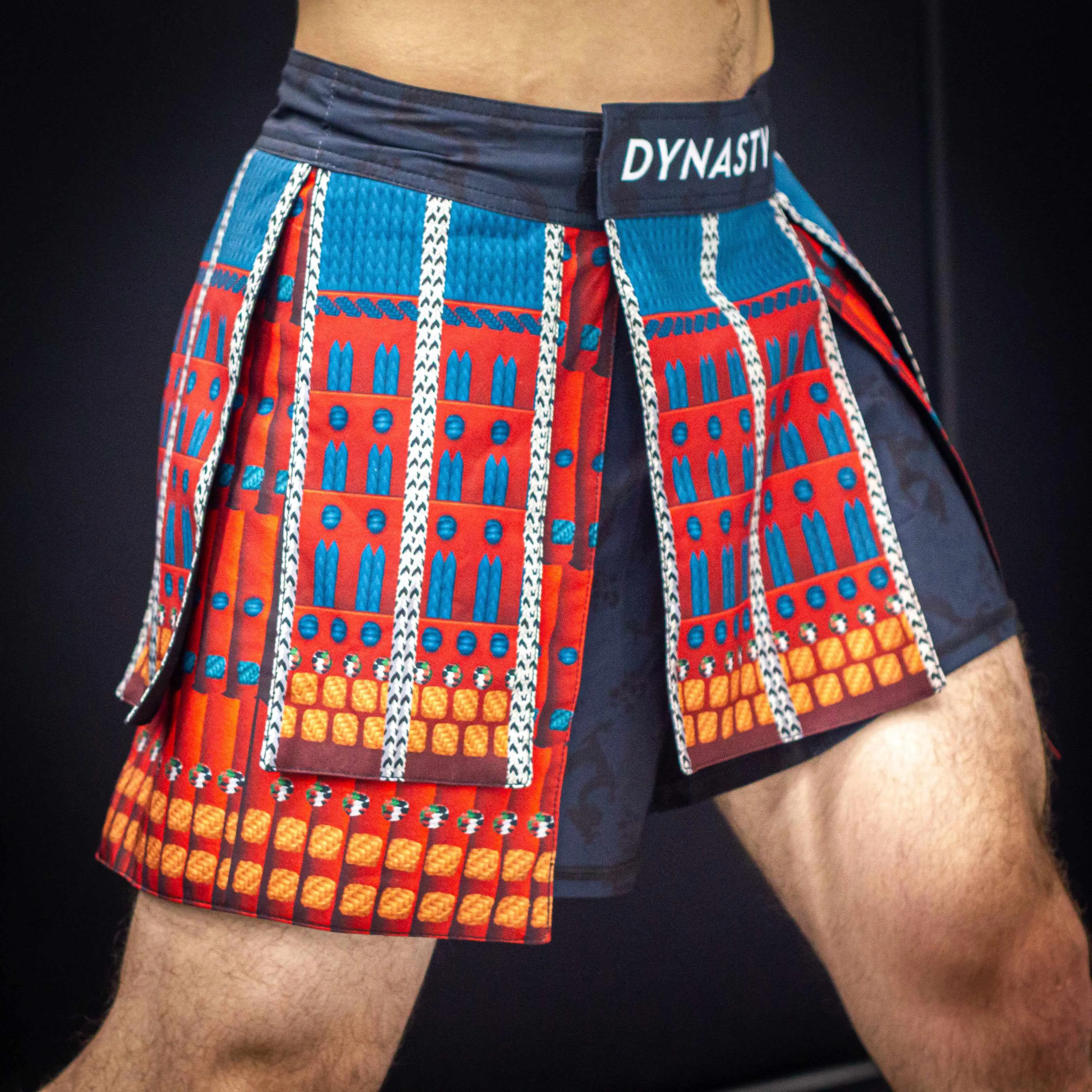 Bushido Samurai Armor Fight Shorts (Red)
