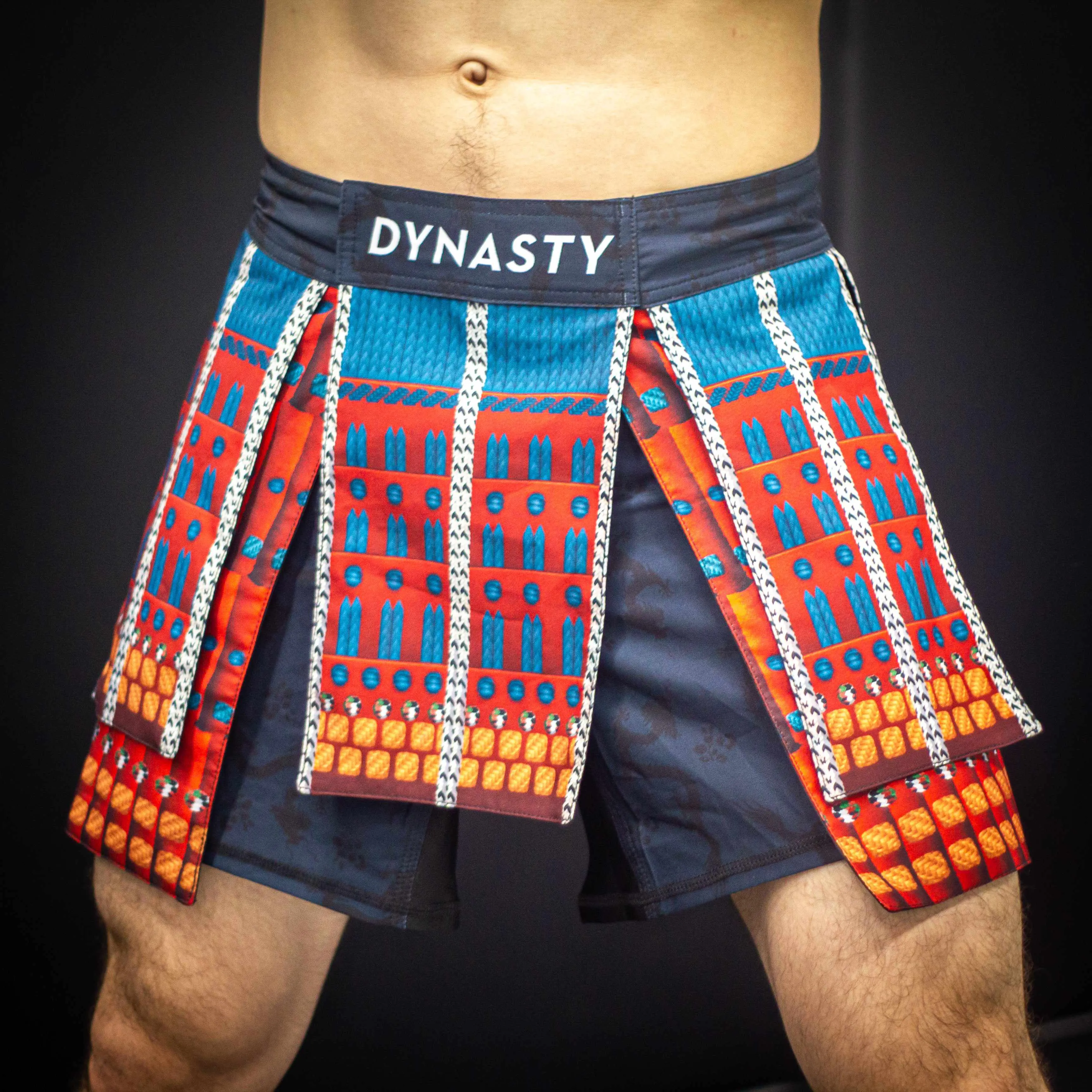 Bushido Samurai Armor Fight Shorts (Red)
