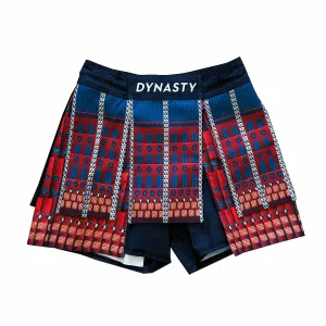 Bushido Samurai Armor Fight Shorts (Red)