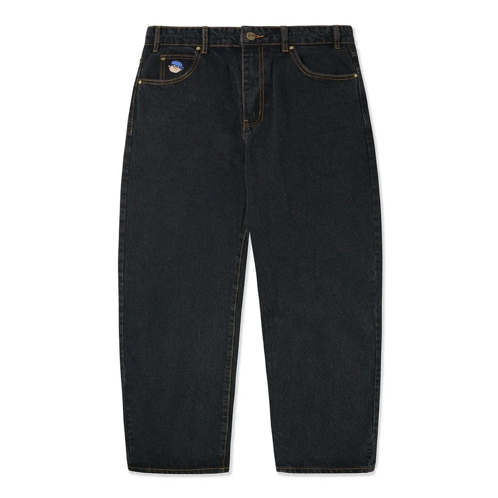 BUTTER GOODS SANTOSUOSSO DENIM JEANS - WASHED BLACK