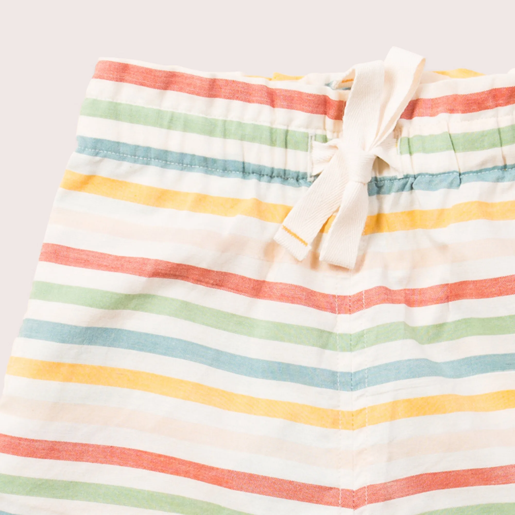 By The Sea Rainbow Striped Seersucker Shorts