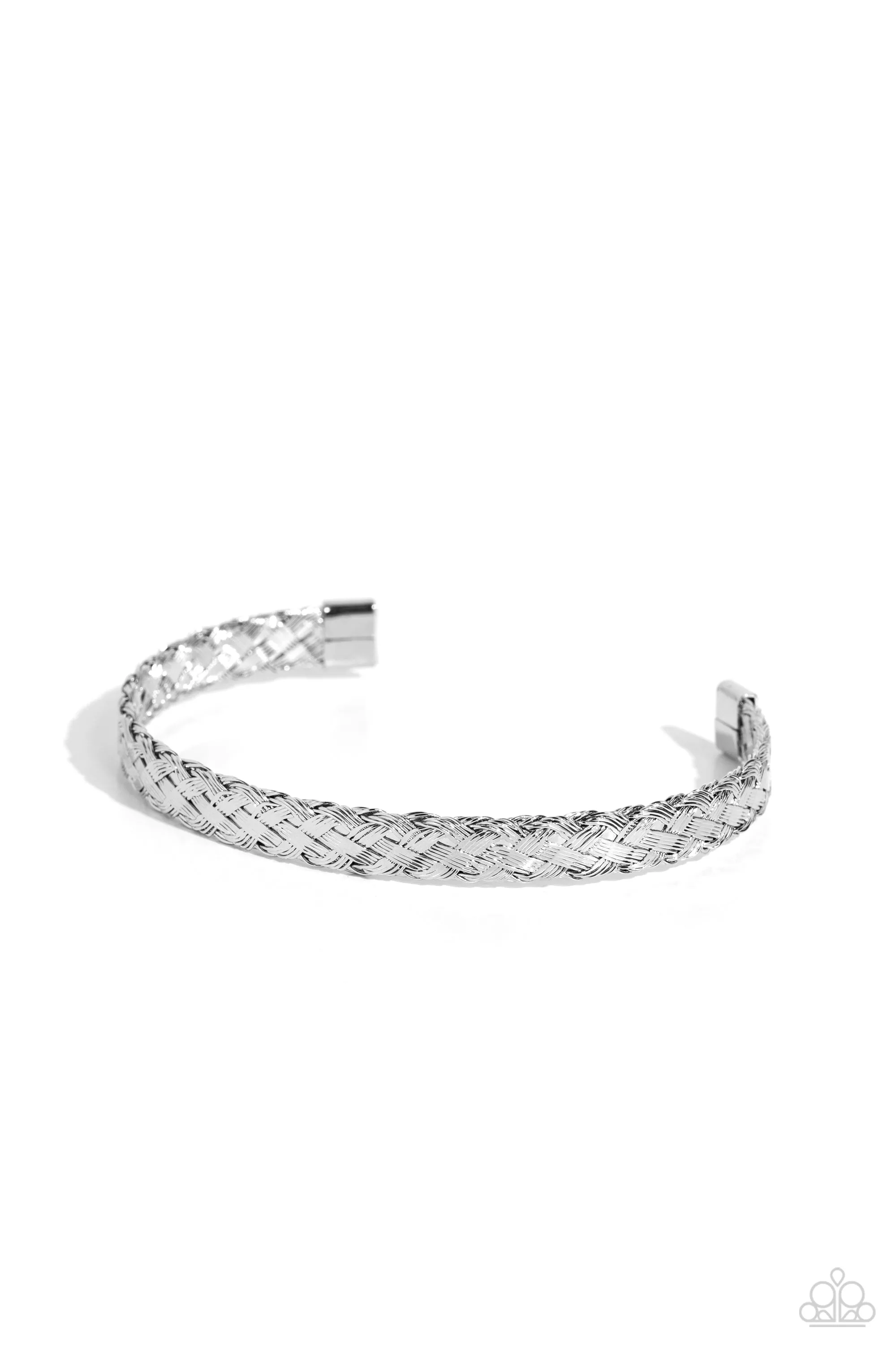 Cable Couture - Silver Bracelet - Paparazzi Accessories